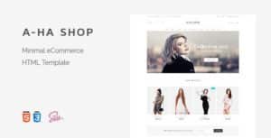 Tema HTML5 E-Commerce A-ha Shop Download