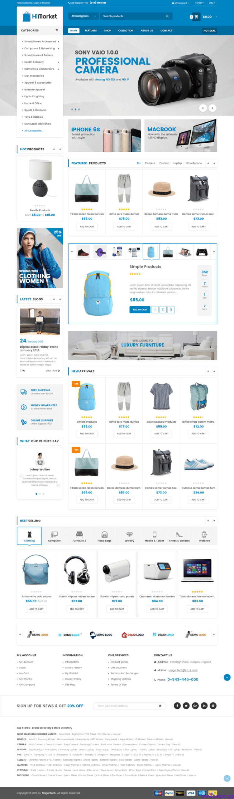Himarket Tema Magento Download
