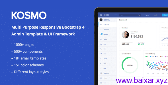 KOSMO – TEMA ANGULAR 4 + BOOTSTRAP 4