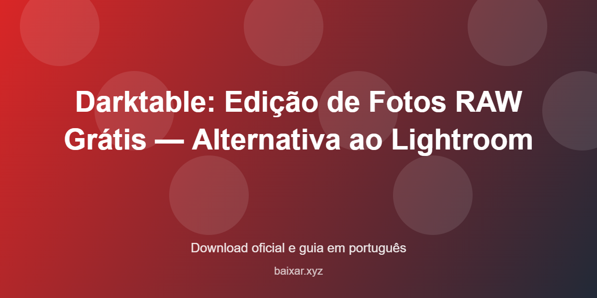 Darktable gratuito featured corrigida
