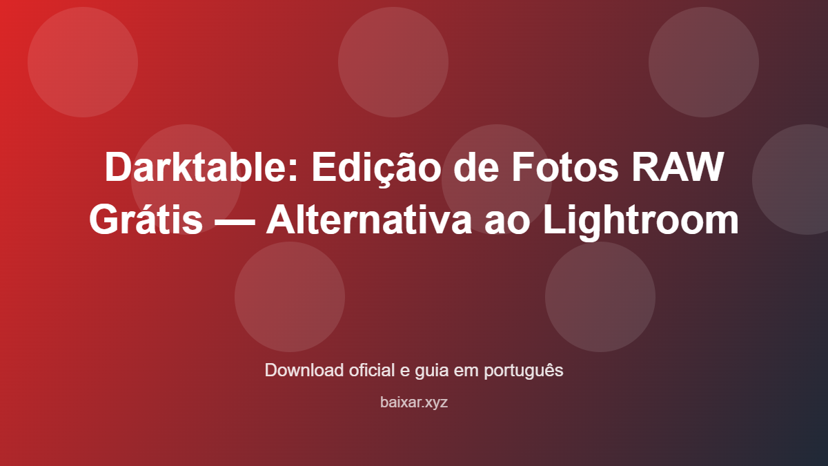 Darktable gratuito featured corrigida