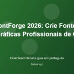 FontForge 2026: Crie Fontes Tipográficas Profissionais de Graça - imagem destacada do guia de download oficial em português