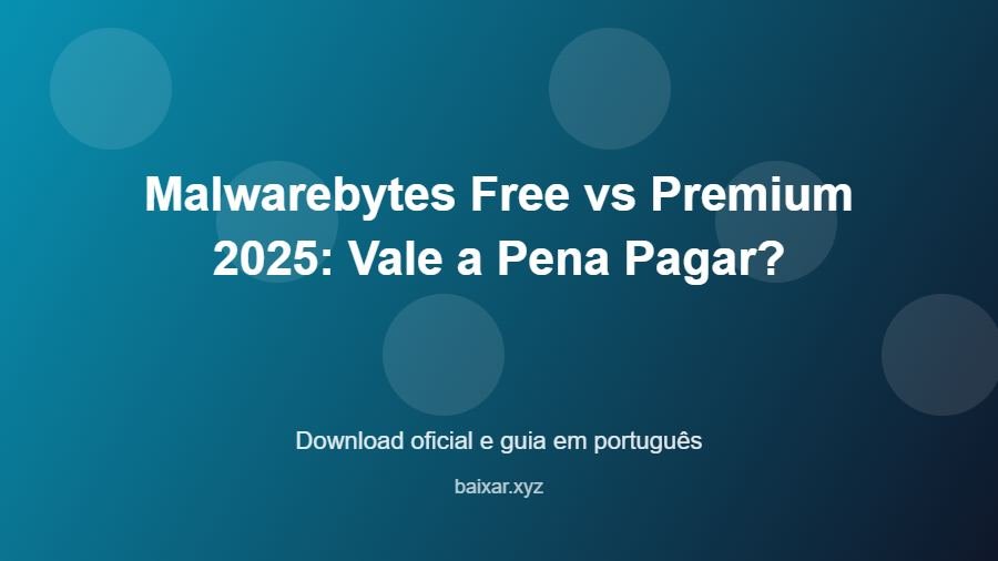Malwarebytes Free vs Premium 2025: Vale a Pena Pagar? - imagem destacada do guia de download oficial em português