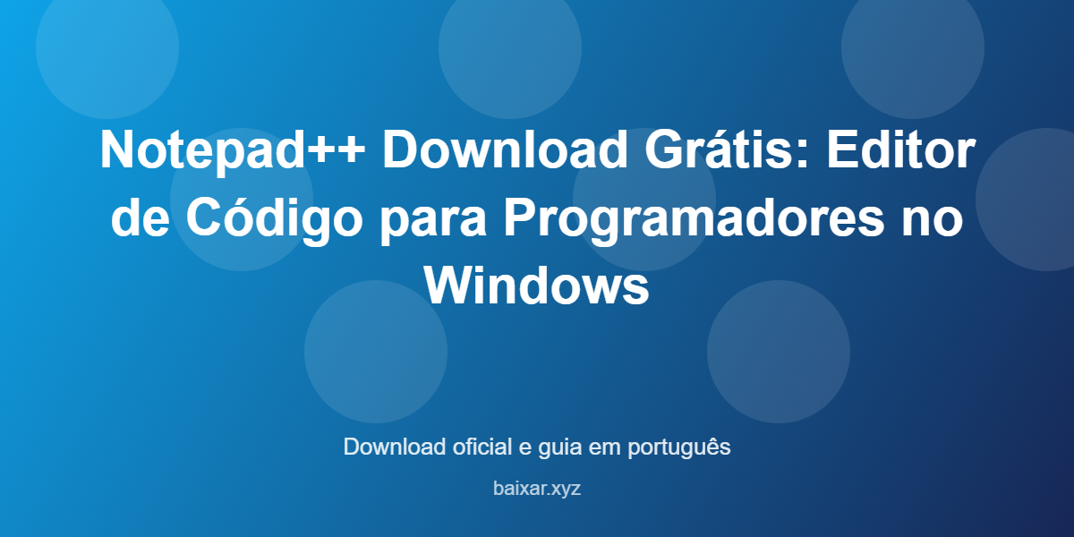 Notepadplusplus download featured corrigida