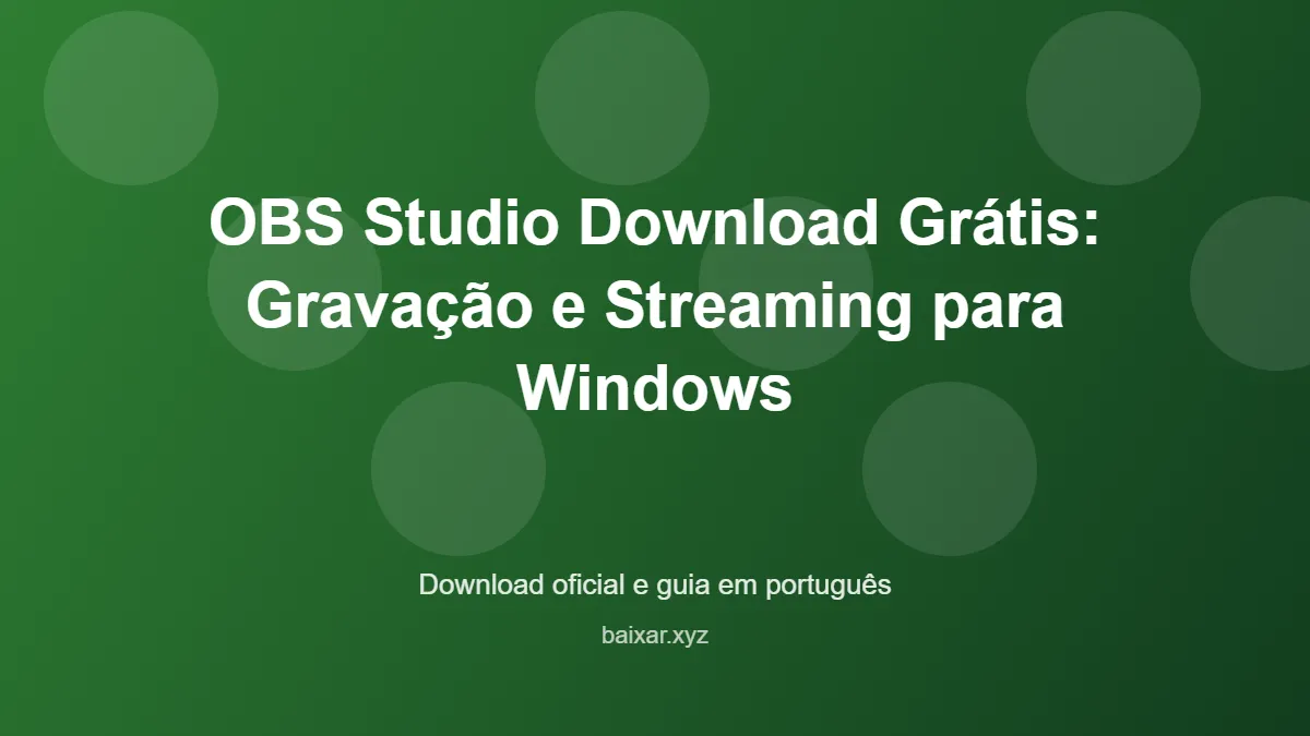 Obs studio download featured corrigida