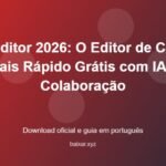 Zed Editor 2026: O Editor de Código Mais Rápido Grátis com IA e Colaboração - imagem destacada do guia de download oficial em português