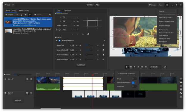 Pitivi 2026: Editor de Vídeo GNOME Grátis (Open Source)
