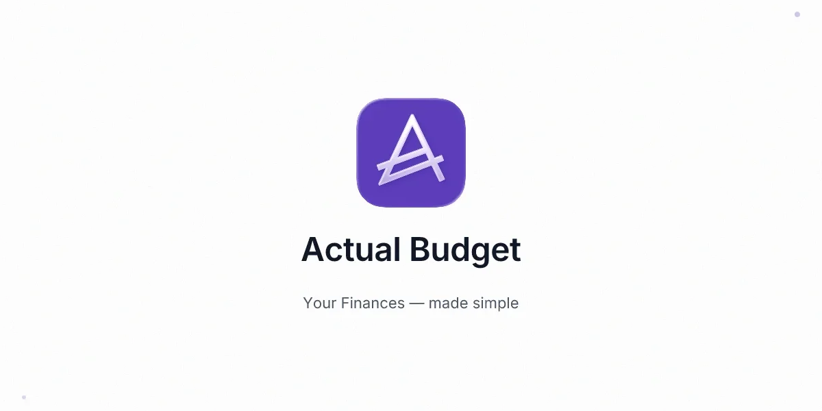 Actual Budget: Controle Financeiro Open Source e Grátis Actual Budget: Controle Financeiro Open Source e Grátis